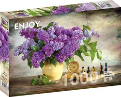 Enjoy puslespill 1000 Lilac and Chess 1000 biter - Enjoy puzzle