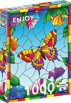 Enjoy puslespill 1000 Crystal Butterfly 1000 biter - Enjoy puzzle
