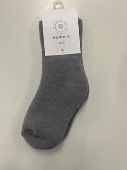 NMMWAKSI WOOL TERRY SOCK  Silver Filigree - Name It
