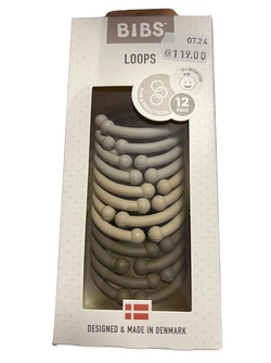 BIBS Loops 12 pc -Sand/vanilla/Dark Oak Sand/Vanilla/Dark Oak - Bibs