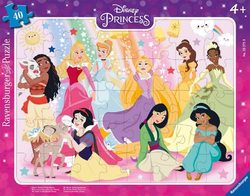 Ravensburger platepuslespill prinsesser 40biter 40biter - Ravensburger