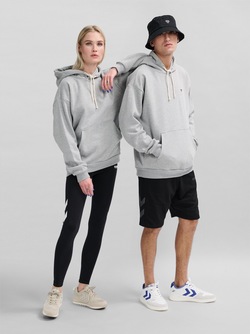 Hummel loose hoodie bee GREY MELANGE - Hummel