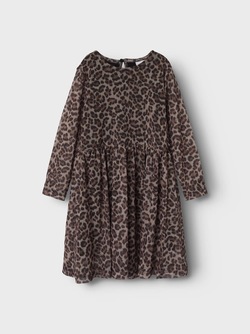 Name It Silje Ls Dress Black/Animal - Name It