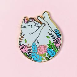 SleepyKitty - Pin Gray - NorthernSpells