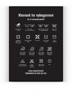 KLESVASK - FRA ET MANNSPERSPEKTIV Svart - Happystar
